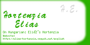 hortenzia elias business card